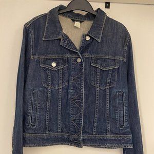 J. Crew Dark Wash Denim Jacket - Size Medium